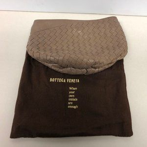 Bottega Veneta brown clutch purse